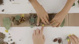 Cómo hacer una corona natural con hojas