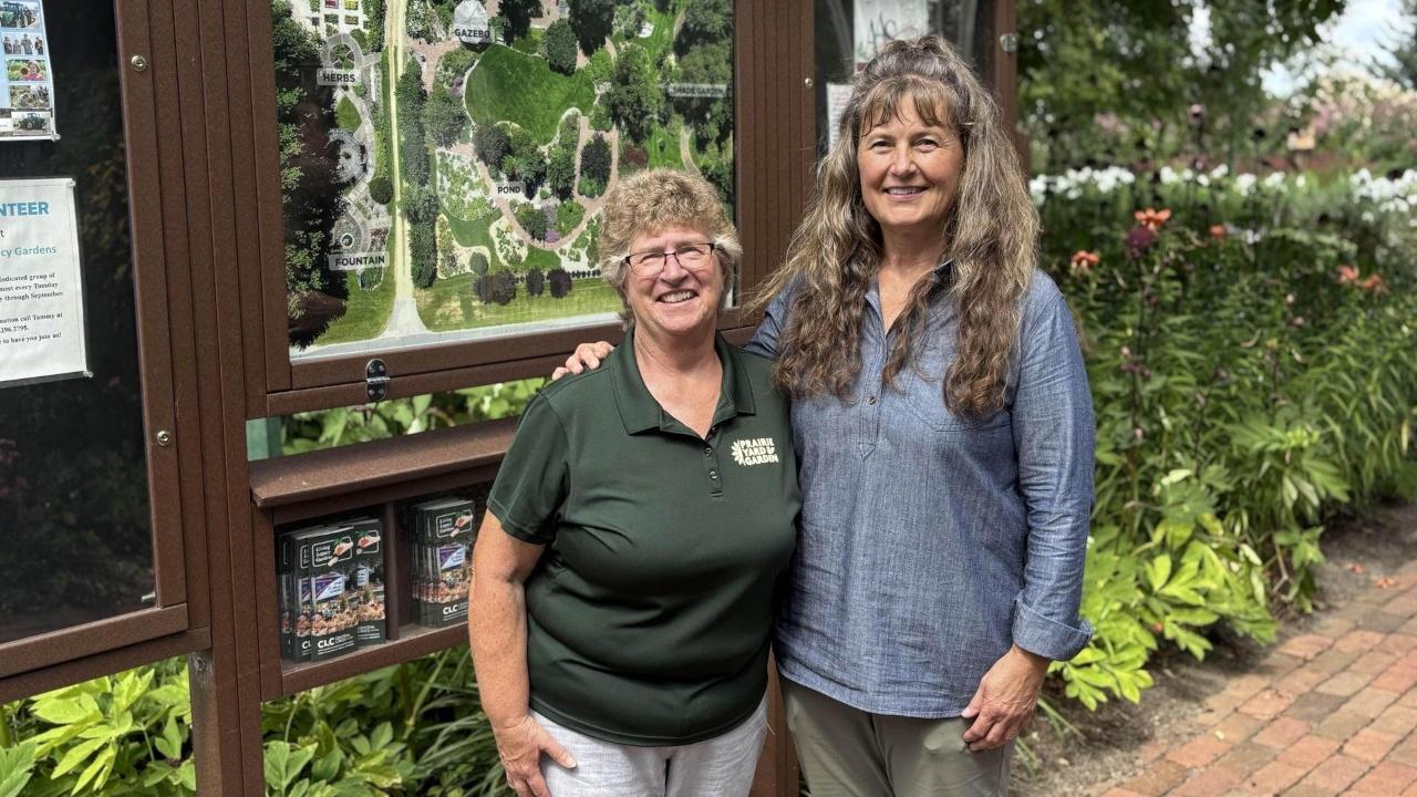 The beautiful Living Legacy Gardens in Staples, Minnesota, are maintained by dedicated staff.