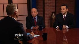 Video thumbnail: Caucus: New Jersey Gene Napoliello & Sam Wakim; Tim Arora; Gwendolyn Mahon