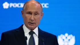 Video thumbnail: PBS NewsHour Putin on 2018: ‘I’d like to see the insanity end’