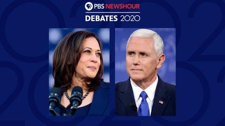 Video thumbnail: PBS NewsHour Watch: 2020 Vice Presidential Debate