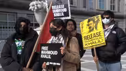 Hundreds demand release of student detained by ICE