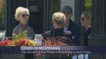 Video thumbnail: Chicago Tonight The Week in Review: City Moves up Full Reopening to June 11