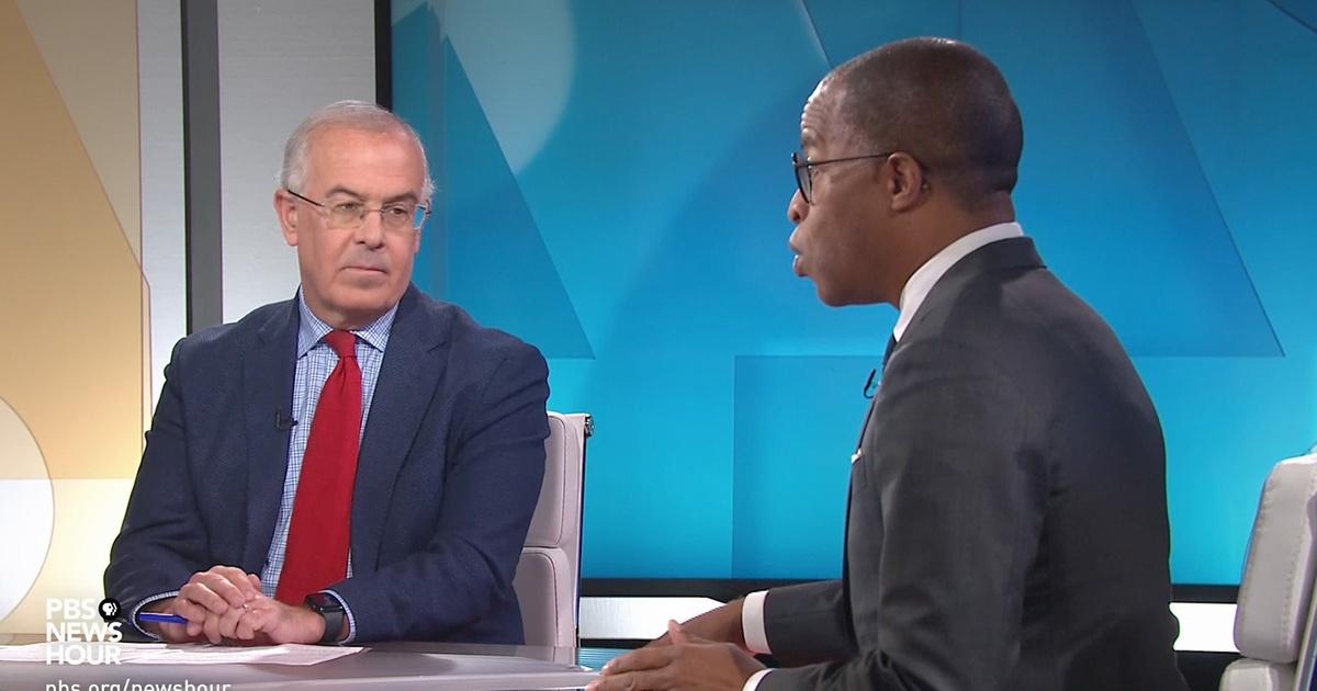 Pbs news hour brooks and capehart on division over israel hamas war