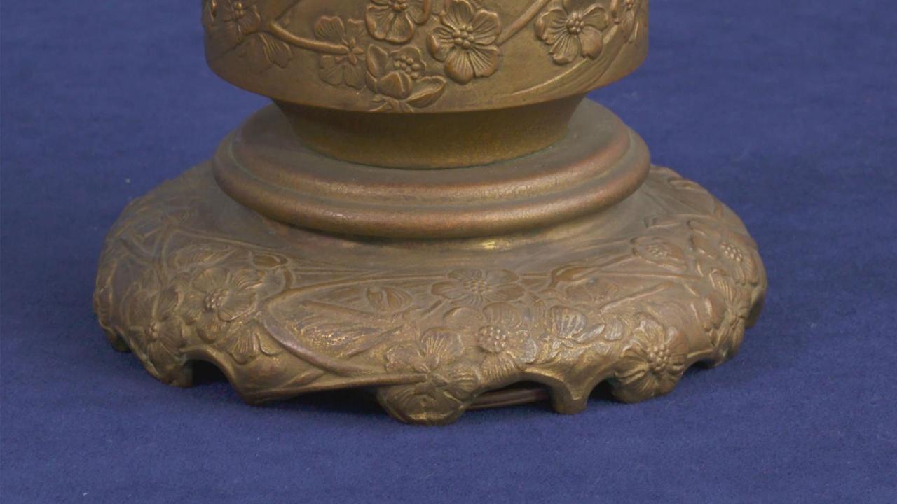 Antiques Roadshow | Appraisal: Tiffany Studios Bronze Lamp Base, ca. 1910