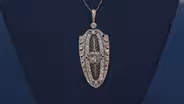 Appraisal: Art Deco Diamond & Platinum Pendant, ca. 1930