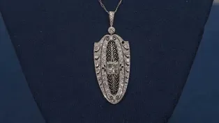 Appraisal: Art Deco Diamond & Platinum Pendant, ca. 1930