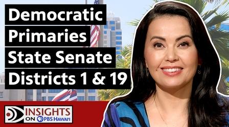 Video thumbnail: Insights on PBS Hawaiʻi 7/21/22 Democratic Primaries: State Senate Districts 1 & 19