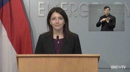 Video thumbnail: NC Emergency Management and Weather 01/21/21: Coronavirus Briefing (English)