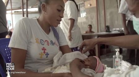 Video thumbnail: PBS NewsHour Misinformation harms effort to immunize children in DRC
