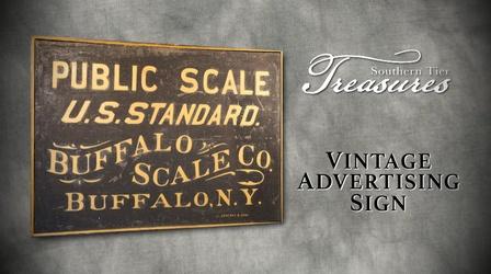 Video thumbnail: Southern Tier Treasures Vintage Advertising Sign