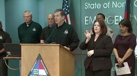 Video thumbnail: NC Emergency Management and Weather NC Gov. Cooper: Hurricane "Florence": 12PM - 9/17