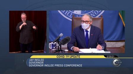 Video thumbnail: Northwest Now Digital First Governor Inslee Phased Reopening Pause