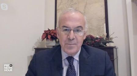 Video thumbnail: PBS NewsHour Brooks and Tumulty on a COVID relief bill in limbo