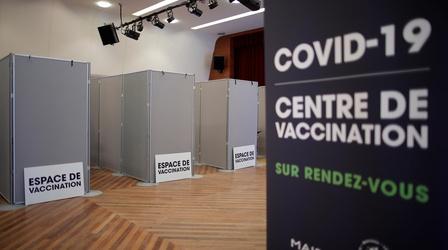 Video thumbnail: PBS NewsHour E.U.'s vaccine rollout in crisis with shortages, delays