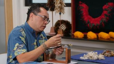 Hawaiian fiber practices and feather work