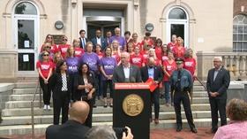 Video thumbnail: NJTV News Murphy uses NJ pocketbook as weapon in gun safety campaign