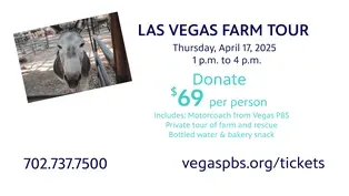 Join us on The Las Vegas Farm  and Barnyard Buddies Rescue Tour