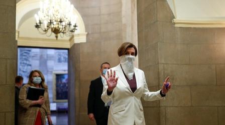 Video thumbnail: PBS NewsHour News Wrap: Pelosi defends Biden over assault allegation