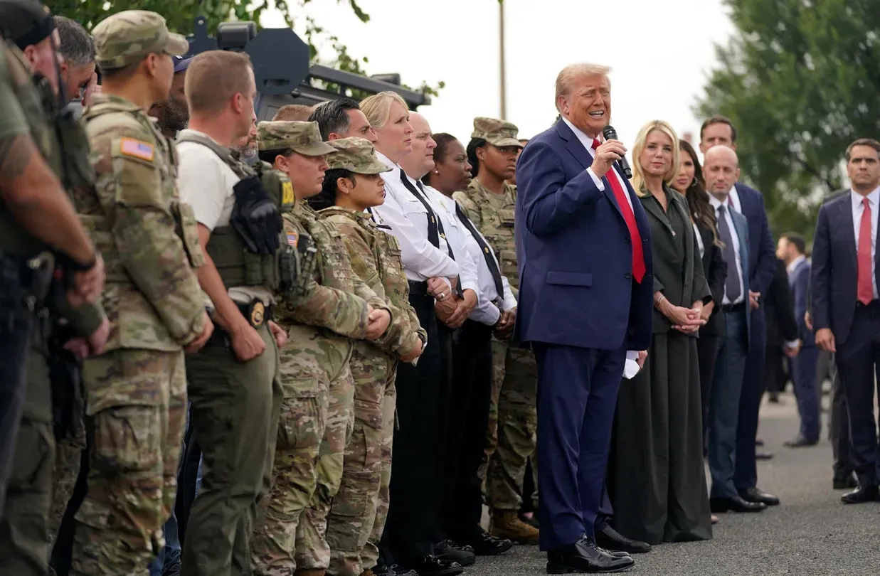 PBS News Hour | News Wrap: Trump greets National Guard troops in D.C ...