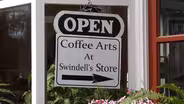 Coffee Art at Swindell's Store