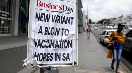 Video thumbnail: PBS NewsHour South Africa battles to contain a mutant strain of COVID-19