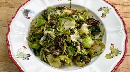 Video thumbnail: American Masters Jacques Pépin Makes Sauteed Brussels Sprouts