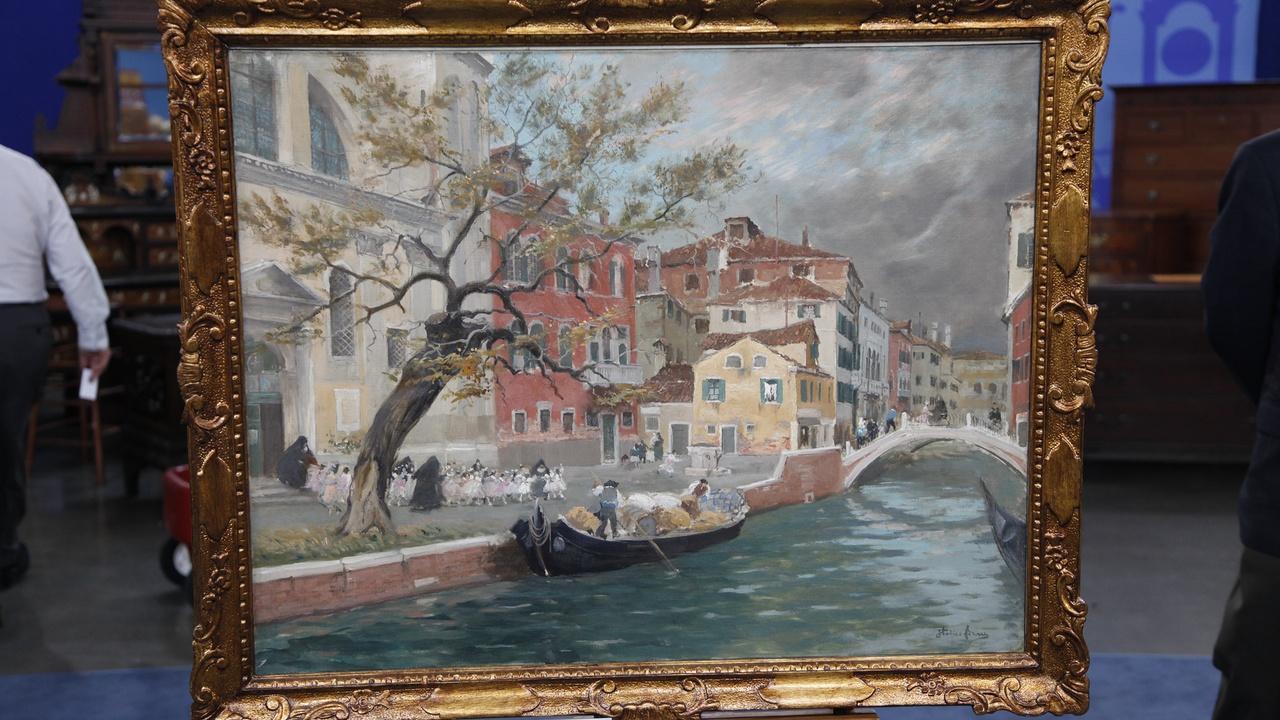 Antiques Roadshow | Appraisal: Italico Brass Oil Painting, ca. 1920