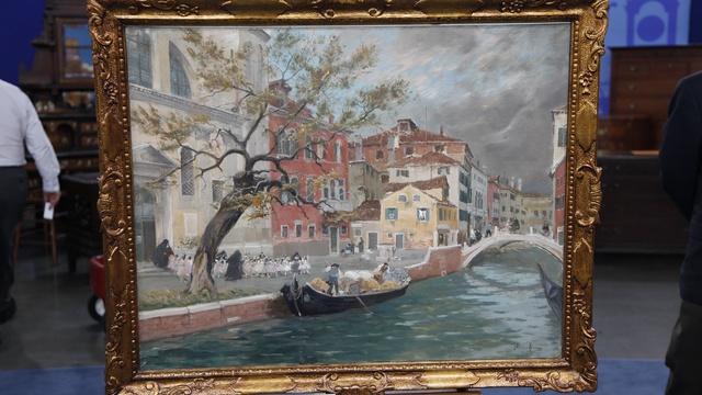 Antiques Roadshow | Appraisal: Italico Brass Oil Painting, ca. 1920
