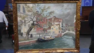 Appraisal: Italico Brass Oil Painting, ca. 1920