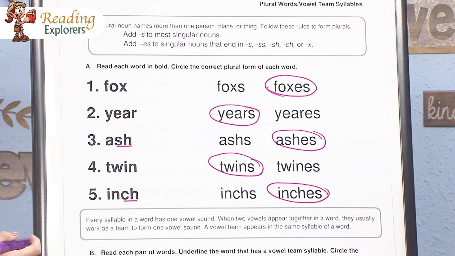 And a One, Two, Three! Word List