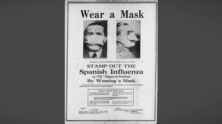 Video thumbnail: PBS NewsHour The role of face masks in pandemic history and culture