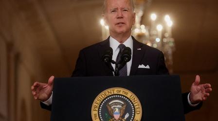 Video thumbnail: PBS NewsHour Biden says 'it's time to act' on gun safety legislation