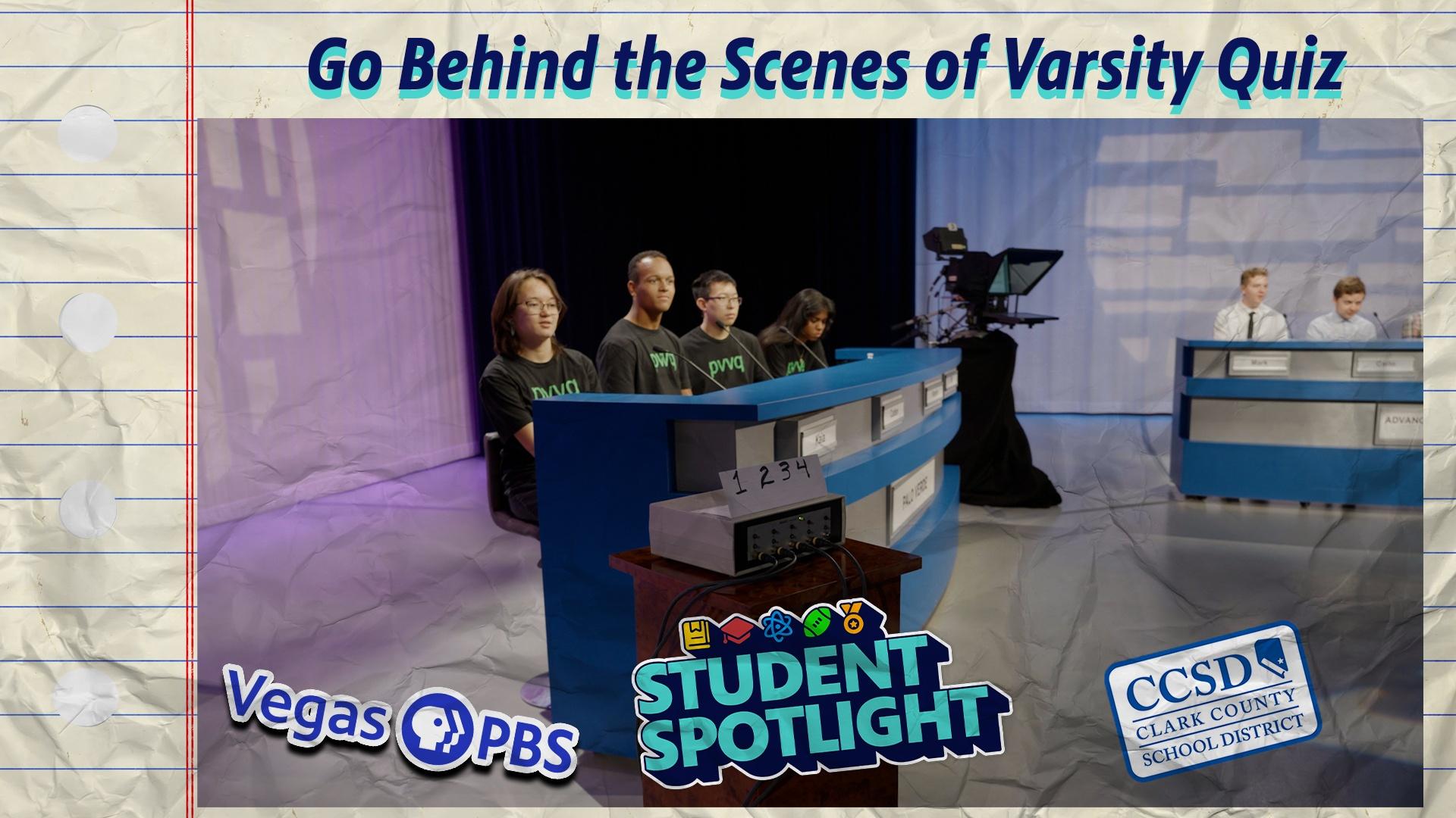 Behind the scenes of the academic quiz show Varsity Quiz for Las Vegas high schools.