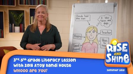 Video thumbnail: Rise and Shine Literacy Randi House WHOOO Are You?