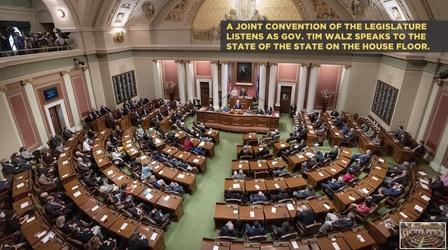 Video thumbnail: Almanac: At the Capitol State of the State, House Leaders, Retiring Sen. Eken