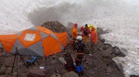 Video thumbnail: Oregon Field Guide Behind the Scenes Mount Saint Helens Glacier Caves