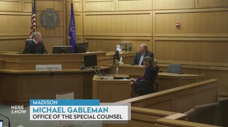 Video thumbnail: Here and Now Judge Holds Gableman in Contempt Over Open Records Lawsuit