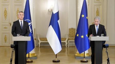 Video thumbnail: PBS NewsHour Finland pursues NATO membership as Russia vows retaliation