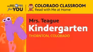 Kindergarten with Mrs. Teague – Lesson # 11