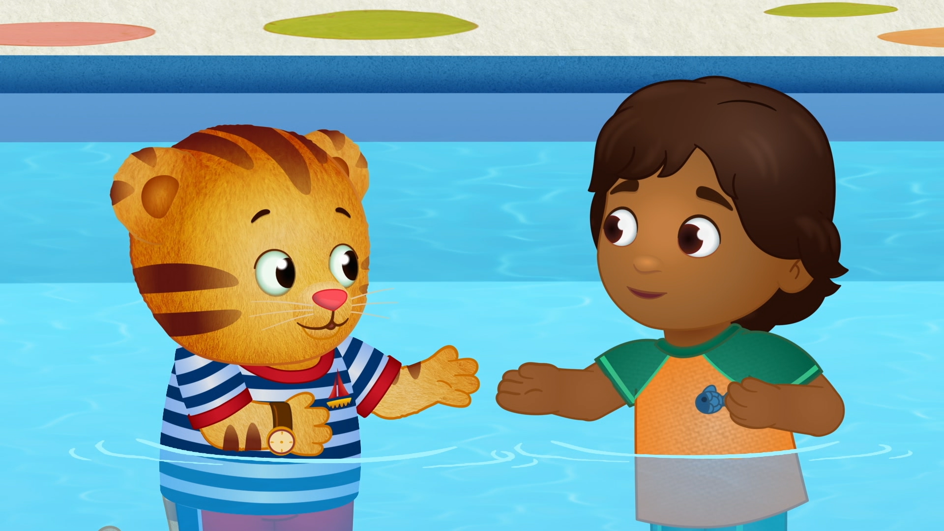 Daniel Tiger Plays Pretend in the Pool