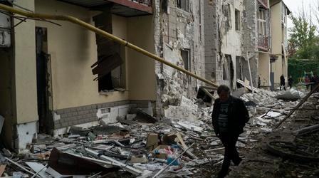 Video thumbnail: PBS NewsHour Ukrainians return to towns liberated from Russian control