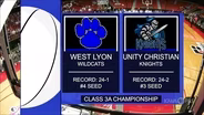 Class 3A — West Lyon Wildcats vs. Unity Christian Knights