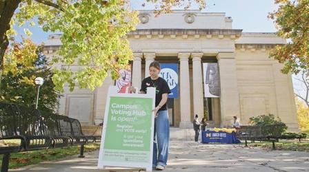 Video thumbnail: PBS News Hour Universities turn museums into areas for political discourse