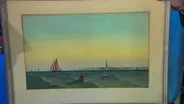 Appraisal: 1875 D. J. Kennedy Atlantic City Watercolor