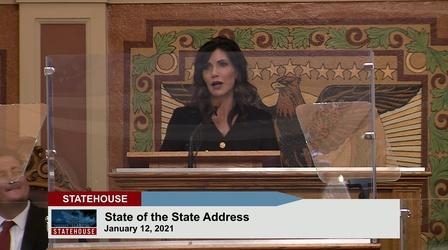 Video thumbnail: Statehouse Governor Noem's 2021 State of the State Address