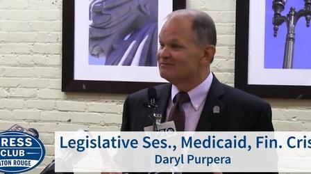Video thumbnail: Press Club Legislation, Medicare, Financial Crisis | Daryl Purpera