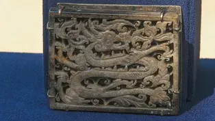 Appraisal: Ming Dynasty Gray Jade Dragon Plaque