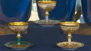 Appraisal: Ambrosius Lamm Sherbet Cups & Saucers, ca. 1900