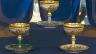 Appraisal: Ambrosius Lamm Sherbet Cups & Saucers, ca. 1900